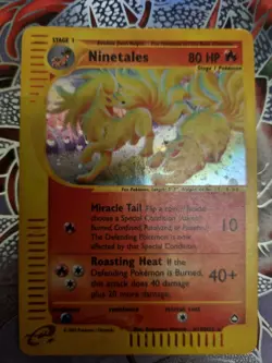 Pokemon TCG Ninetales Holo Aquapolis H19/H32 - Image 1