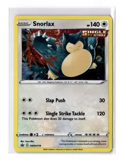 Snorlax - SWSH119 Sword & Shield Black Star Promo Card Holo - LP - POKEMON TCG - Image 1