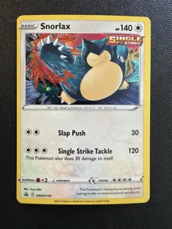 Pokemon Card - Snorlax Holo Promo SWSH119 - Sword & Shield - Image 1
