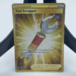 Tool Scrapper 208/192 Rebel Clash Full Art Gold Secret Rare Holo Pokemon Card - Image 1