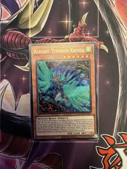Yu-Gi-Oh TCG DOOD-EN015 Radiant Typhoon Krosea 1st Edition Secret Rare Card NM - Image 3