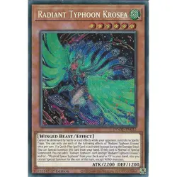 Yu-Gi-Oh TCG DOOD-EN015 Radiant Typhoon Krosea 1st Edition NM Secret Rare Card - Image 1