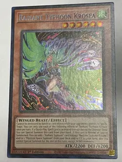 Radiant Typhoon Krosea DOOD-EN015 Secret Rare Card Near Mint NM Condition - Image 1