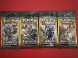 POKEMON Sun & Moon BURNING SHADOWS 3 Card Mini Booster Packs Complete Art Set - Image 2