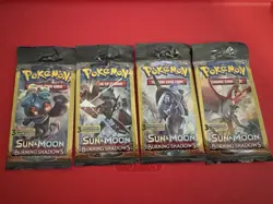 POKEMON Sun & Moon BURNING SHADOWS 3 Card Mini Booster Packs Complete Art Set - Image 3