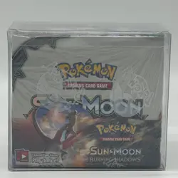 #1 Pokemon Burning Shadows Sun & Moon Booster Box Sealed with Soft Case - Image 1