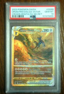 PSA 10 Origin Forme Dialga VSTAR #GG68/GG70 Pokemon Crown Zenith 2023 - Image 1