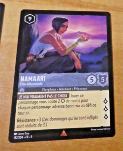 LORCANA TRADING CARD GAME DISNEY CHAPITRE 5 CARTE RARE Namaari 182/204 FR JCC M - Image 1