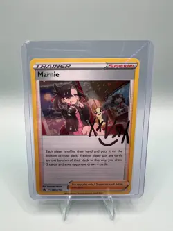 *SWIRL* Marnie SWSH120 HOLO RARE Pokemon Black Star Promo NM 2021 Card TCG - Image 1