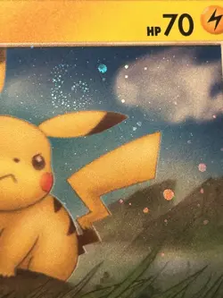 Pikachu SM183 Black Star Promo Holofoil Rare Holo Pokemon Card With Swirl - Image 3