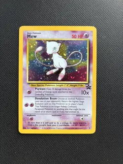 Pokemon Card Black Star Promo Mew 9 Holo WOTC with Swirl! - Image 1
