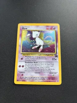 Pokemon Card Black Star Promo Mew 9 Holo WOTC with Swirl! - Image 2