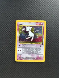 Pokemon Card Black Star Promo Mew 9 Holo WOTC with Swirl! - Image 3