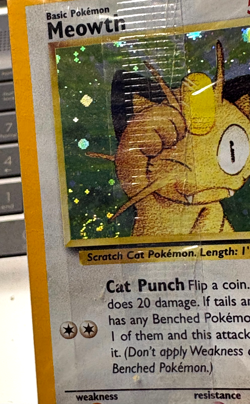 MEOWTH #10 / HOLO 2000 POKEMON SEALED PROMO BLACK STAR - MP with SWIRL CARD - Image 4