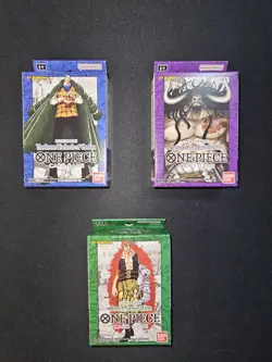 One Piece Super Pre Release Starter Deck 2-3-4 Sealed - Crocodile - Kaido - Kid - Image 1