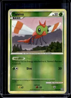 2010 Pokemon HeartGold & SoulSilver Triumphant Yanma Reverse Holo #84/102 - Image 1