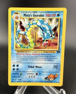 Pokemon TCG Misty's Gyarados Holo Rare Gym Challenge 13/132 Unlimited Edition MP - Image 1