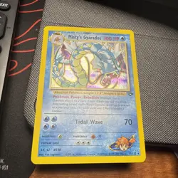 Pokemon TCG Misty's Gyarados Holo Rare Gym Challenge 13/132 Unlimited Edition - Image 1