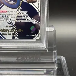 PSA 10 Monkey D Luffy EB02-010 L Dodgers One Piece Night Promo Card English 2025 - Image 4