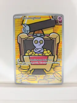 Paradox Rift Pokemon Card, Gimmighoul 198/182 Secret Rare - Image 1