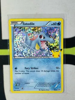 Totodile 18/25 2021 McDonald's 25th Anniversary Promo Pokemon Card - NM - Image 1