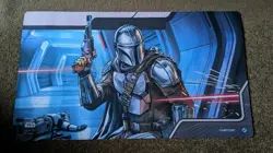 The Mandalorian Judge Playmat & Judge Card Secrets of Power Star Wars Unlimited - Image 1
