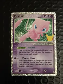 Pokemon Mew ex 88/92 EX Legend Maker Holo EX 90 HP English TCG Card - Image 1