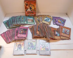 VINTAGE 1996 YU-GI-OH KAZUKI TAKAHASHI 309 MIXED CARD LOT & OFFICIAL RULE BOOK - Image 1