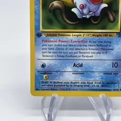 1st Edition Tentacool - NM/LP - Vintage WotC 56/62 Fossil Set Pokemon Card - Image 4