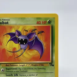 1st Edition Zubat - NM/LP - Vintage WotC 57/62 Fossil Set Pokemon Card - Image 3