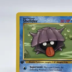 1st Edition Shellder - NM/LP - Vintage WotC 54/62 Fossil Set Pokemon Card - Image 2