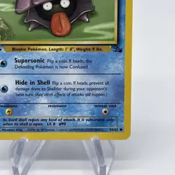 1st Edition Shellder - NM/LP - Vintage WotC 54/62 Fossil Set Pokemon Card - Image 5