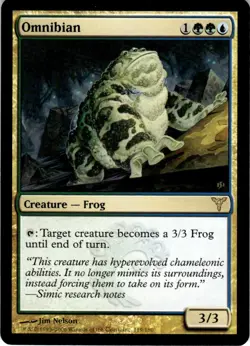 2006 Magic The Gathering Dissension Omnibian #119 Light Play - Image 1