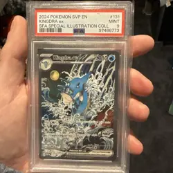 2024 POKEMON SVP EN-SV BLACK STAR PROMO #131 KINGDRA EX PSA 9 - Image 1
