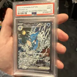2024 POKEMON SVP EN-SV BLACK STAR PROMO #131 KINGDRA EX PSA 9 - Image 2