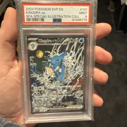 2024 POKEMON SVP EN-SV BLACK STAR PROMO #131 KINGDRA EX PSA 9 - Image 3