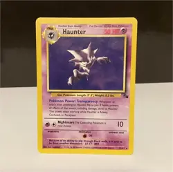 Pokemon Haunter 21/62 Fossil Uncommon Regular 1999 Stage 1 TCG - Image 1