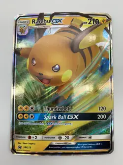 Raichu GX SM213 - Black Star Promo - Sun & Moon - Pokemon TCG - Mint/NM - Image 4