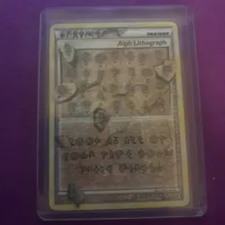 2010 Pokemon Alph Lithograph ultra rare - Image 1