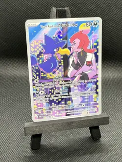 Pokemon TCG-Team Rocket's Murkrow-200/182-Sv10: Destined Rivals-Holo-M/NM! - Image 2
