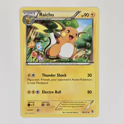 Raichu 28/111 Uncommon XY Furious Fists LP Pokemon - Image 1
