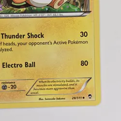 Raichu 28/111 Uncommon XY Furious Fists LP Pokemon - Image 5