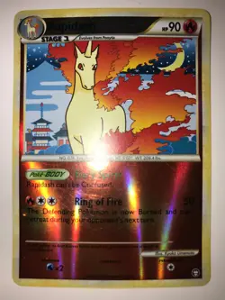 Pokemon TCG Rapidash Triumphant 8/102 Reverse Holo Rare MP - Image 1
