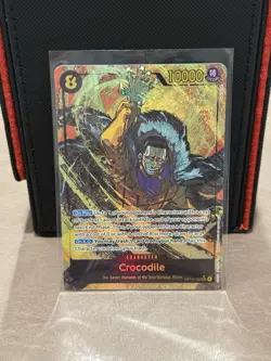 Crocodile OP14-120 Alternate Art The Azure Sea's Seven Sec One Piece Alt Secret - Image 1