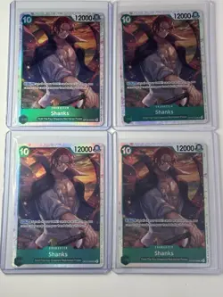 Shanks OP13-028 Carrying On His Will 4 Foil Card Play Set Lot One Piece - Image 1