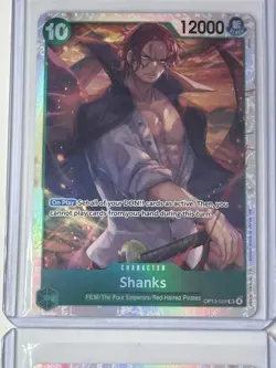 Shanks OP13-028 Carrying On His Will 4 Foil Card Play Set Lot One Piece - Image 2