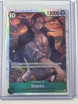 Shanks OP13-028 Carrying On His Will 4 Foil Card Play Set Lot One Piece - Image 4