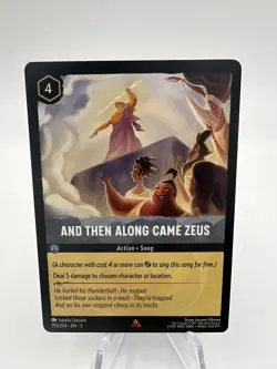 And Then Along Came Zeus 195/204 Rare Into the Inklands Disney Lorcana TCG - Image 1