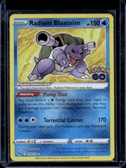 2022 Pokemon SWSH Pokemon GO Radiant Blastoise #018/078 - Image 1