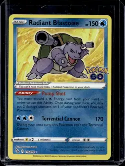 2022 Pokemon SWSH Pokemon GO Radiant Blastoise #018/078 - Image 1